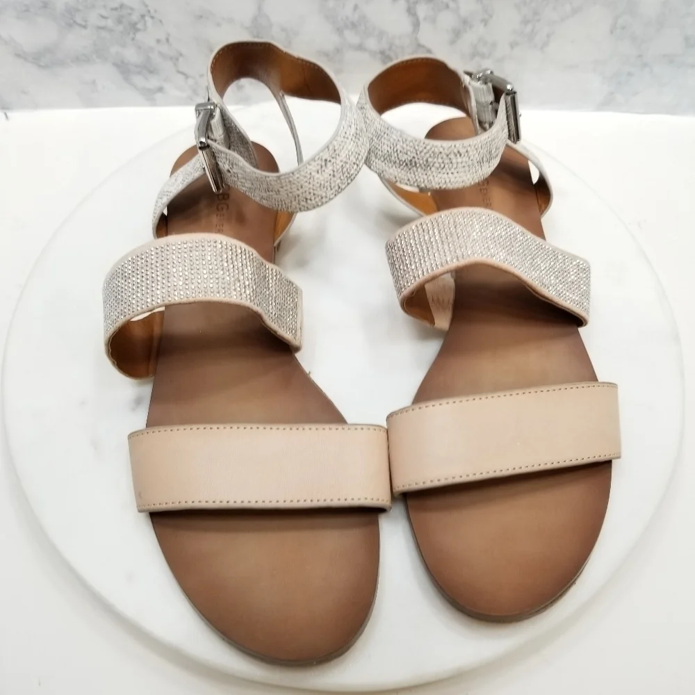 BCBGeneration 7 Whims Rhinestone Strappy Sandals‎